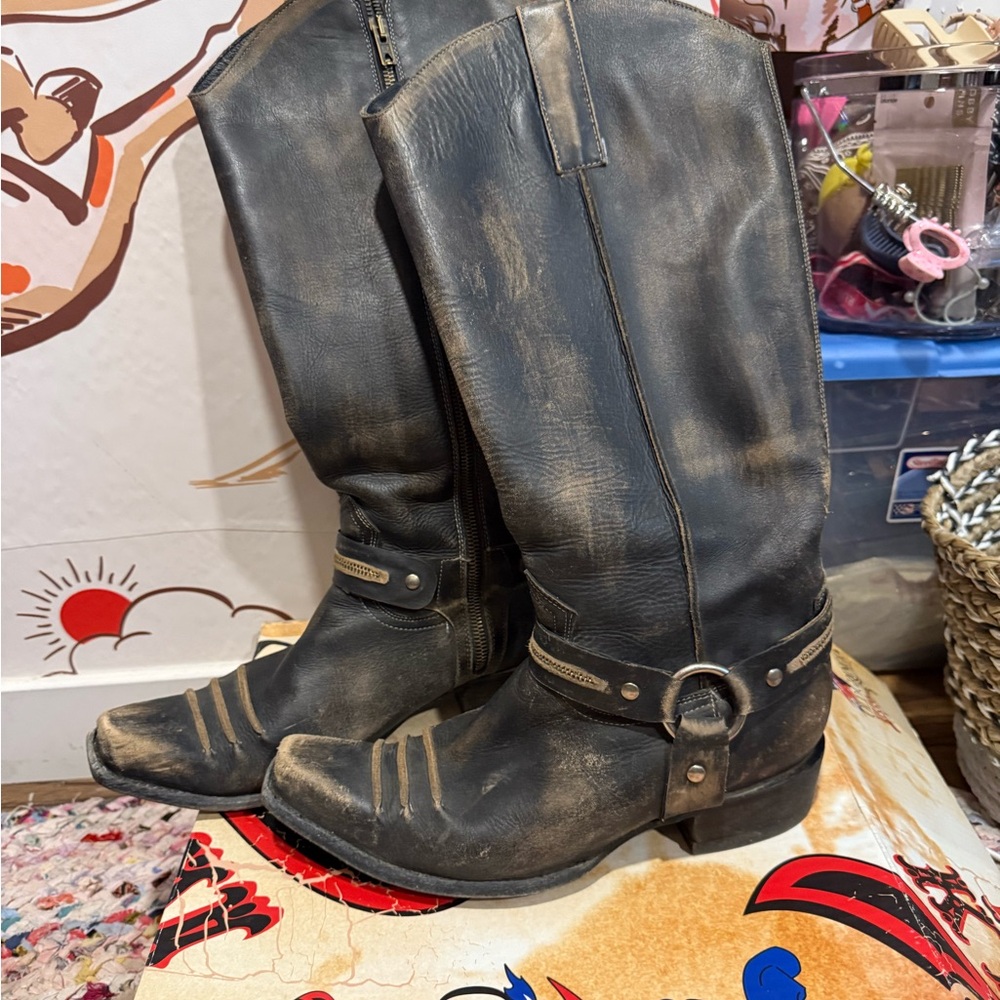 Old Gringo Beige Joelle Tall Boots